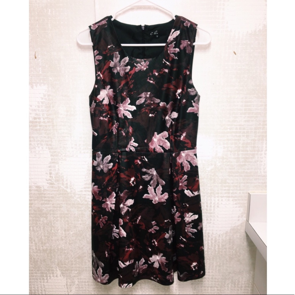 C. Luce Pleather Fall Dress